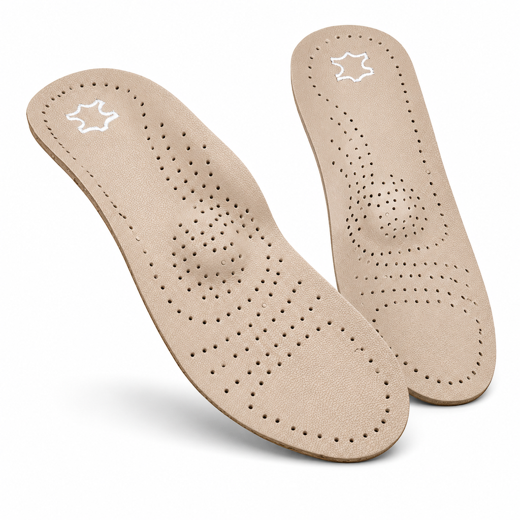 Semelles Orthopédiques Cuir Véritable Voûte Plantaire Pieds Plats