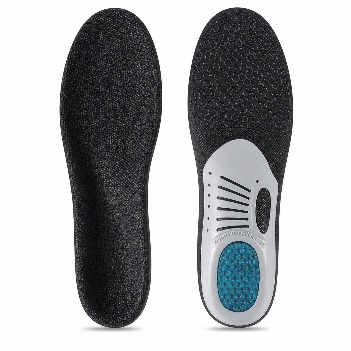 Semelles confort gel amortissant talon