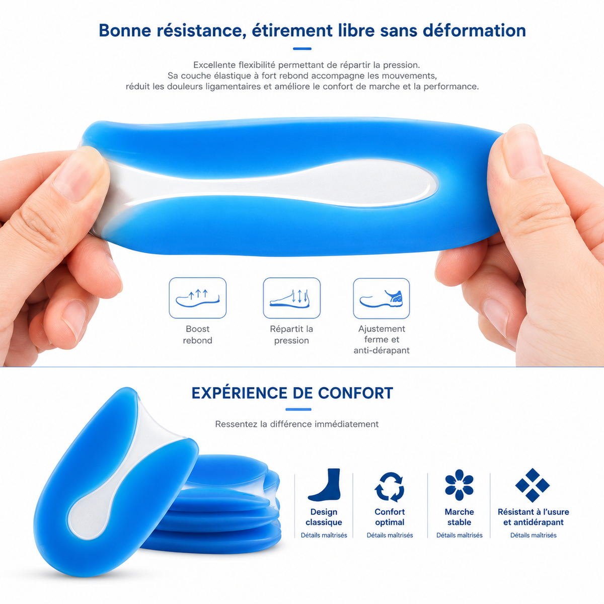Talonnette en Gel pour Épine Calcanéenne
