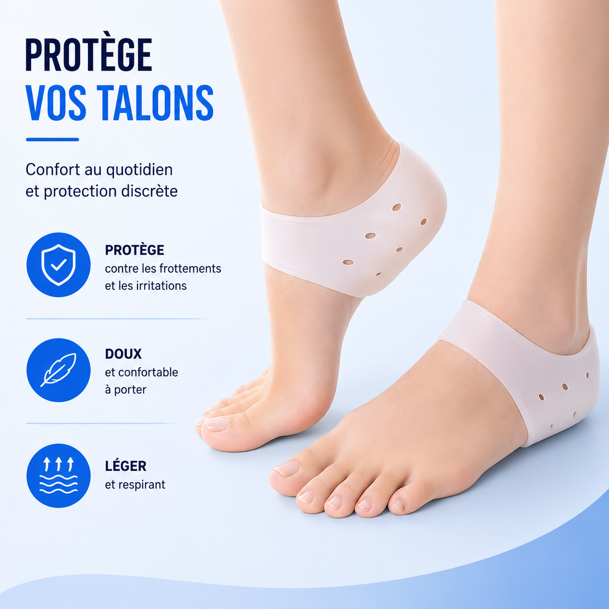 Talonnette silicone anti-douleur