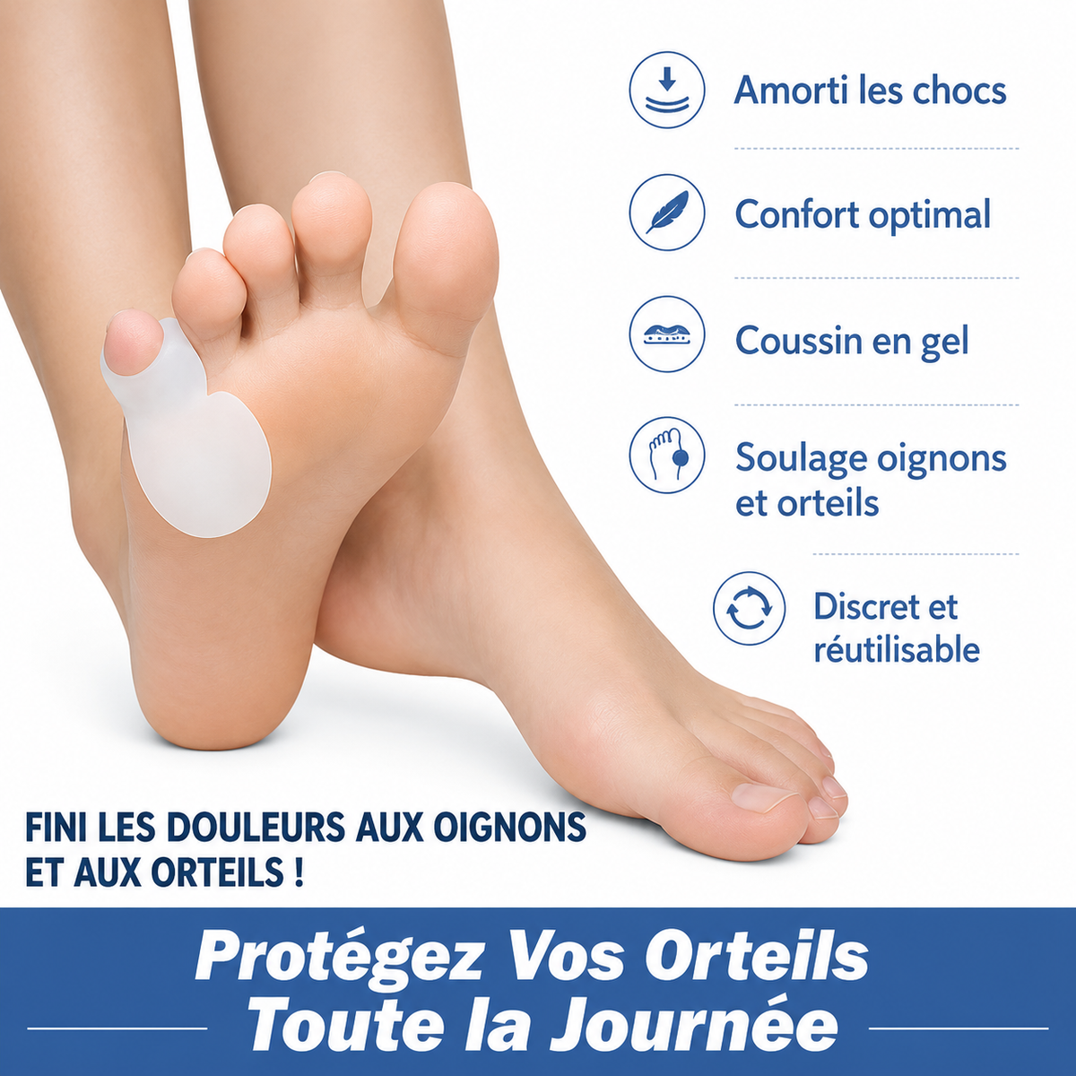 Protecteur hallux valgus silicone