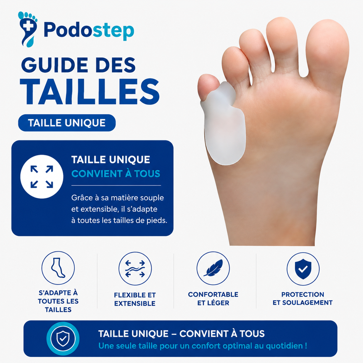 Protecteur hallux valgus silicone