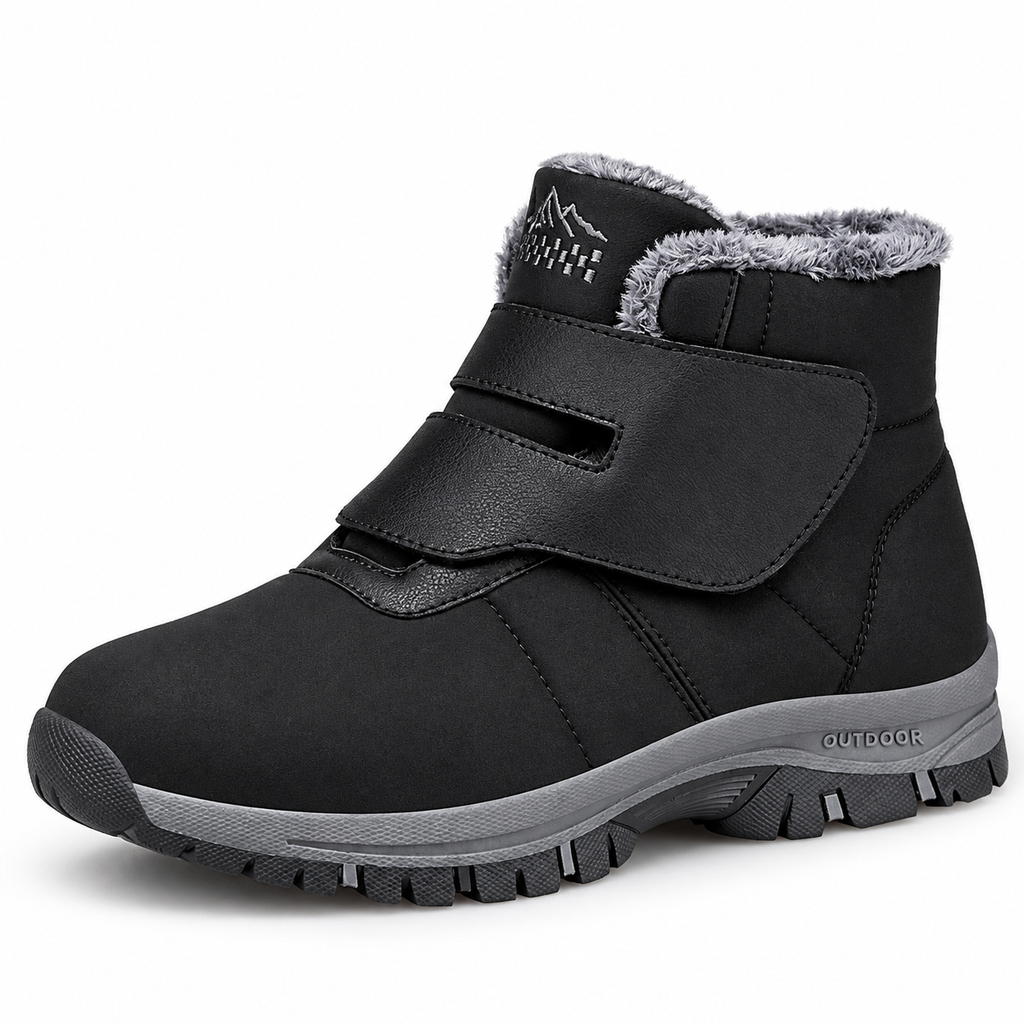 Bottines d'Hiver Homme Fourrées Ajustables