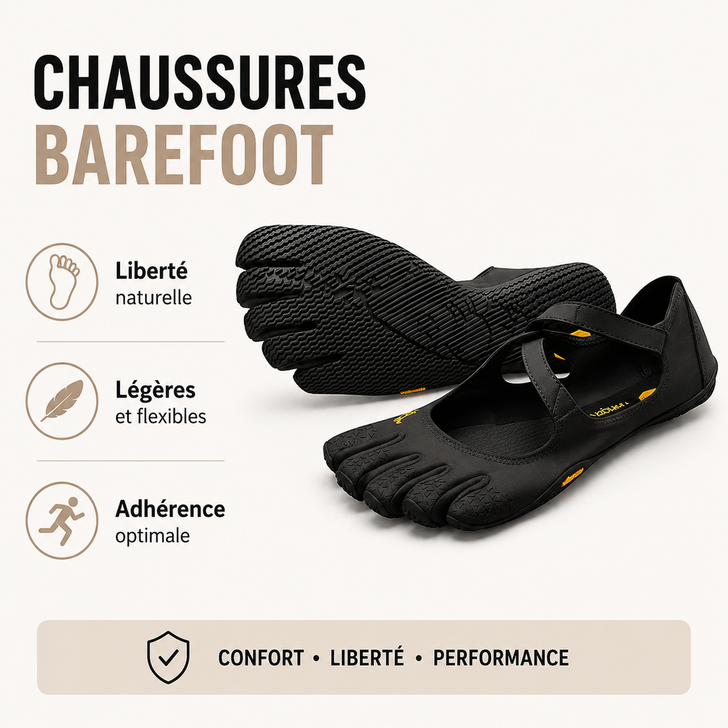 Chaussures Pieds Nus Femme Antidérapantes Légères Training