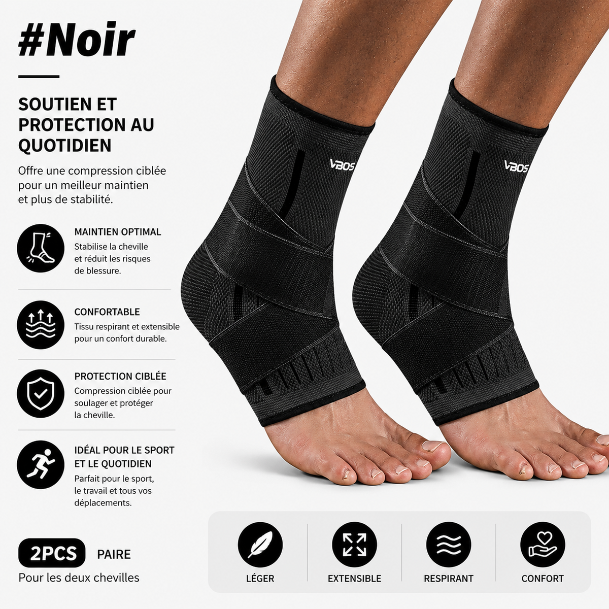 Chevillère Compression Ciblée Fasciite Plantaire