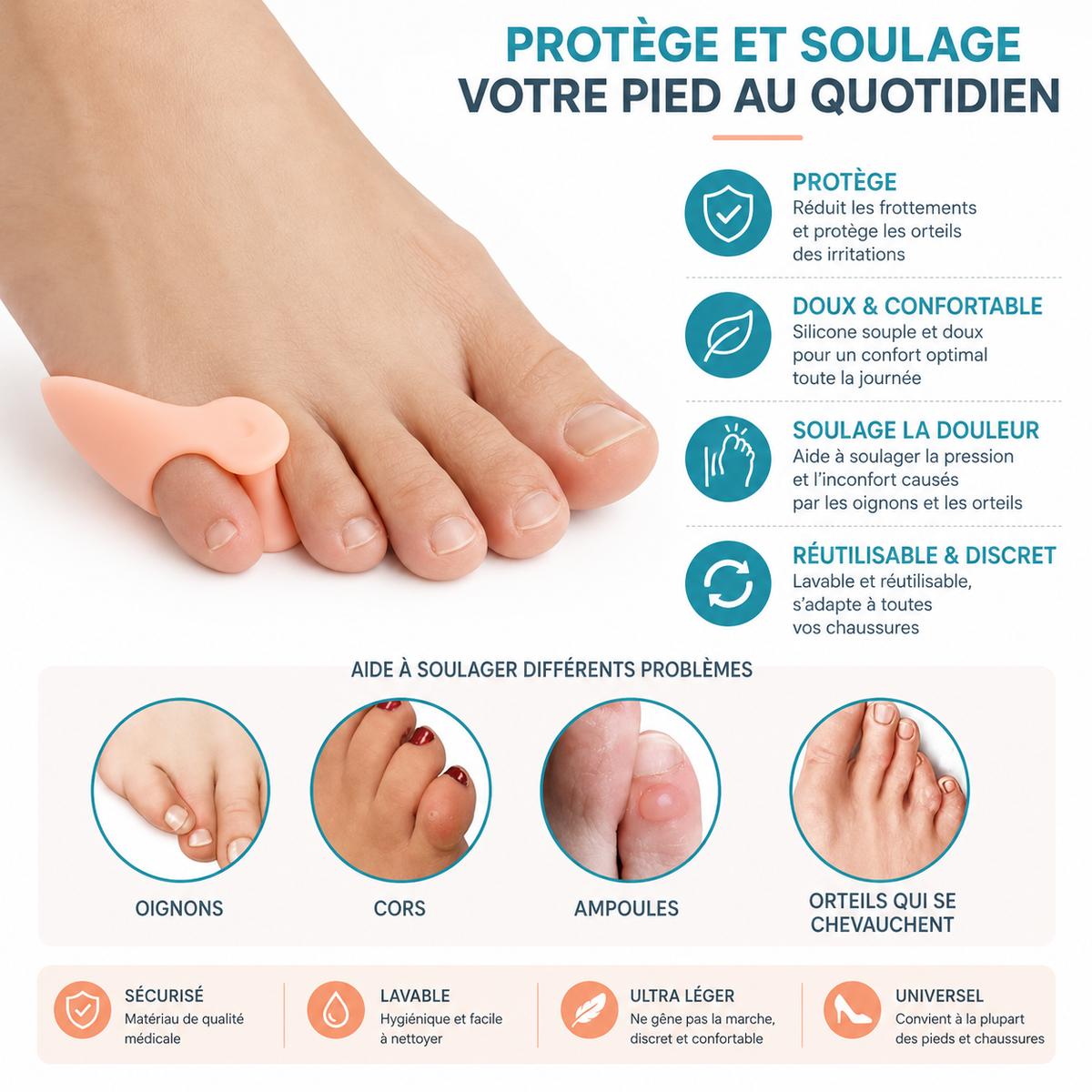 Séparateur Orthopédique d’Orteils