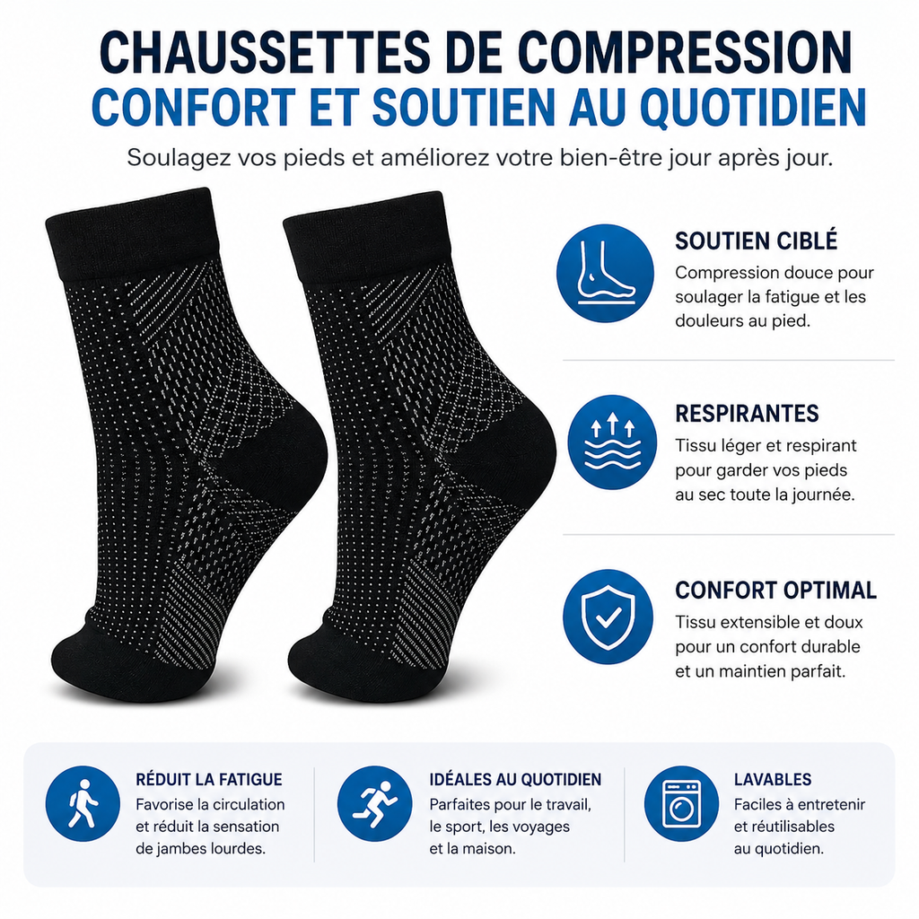Chaussettes Compression Fasciite Plantaire