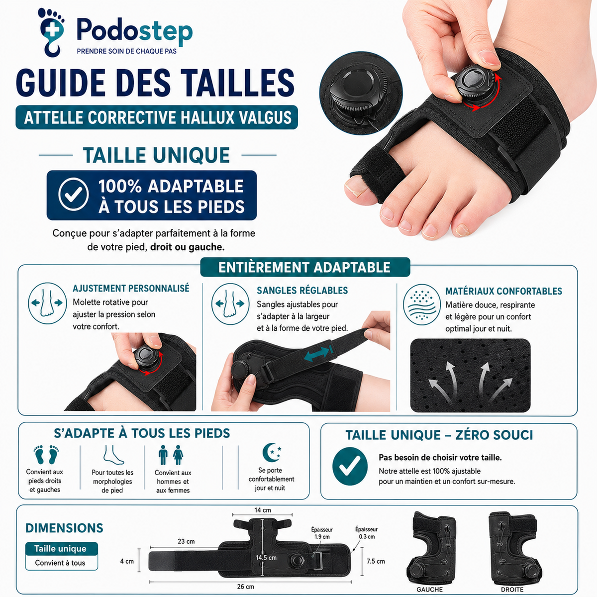 Orthèse Cheville et Pied Maintien