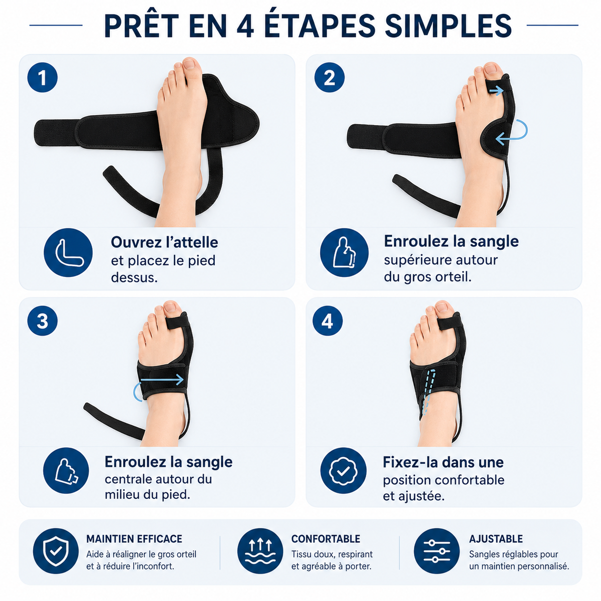 Correcteur Oignon Pied Ajustable
