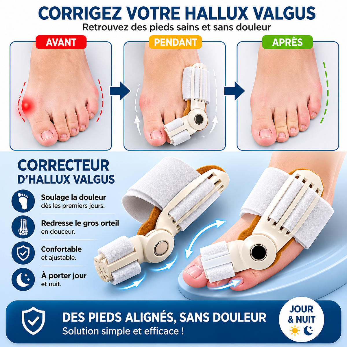 Attelle Hallux Valgus Confort