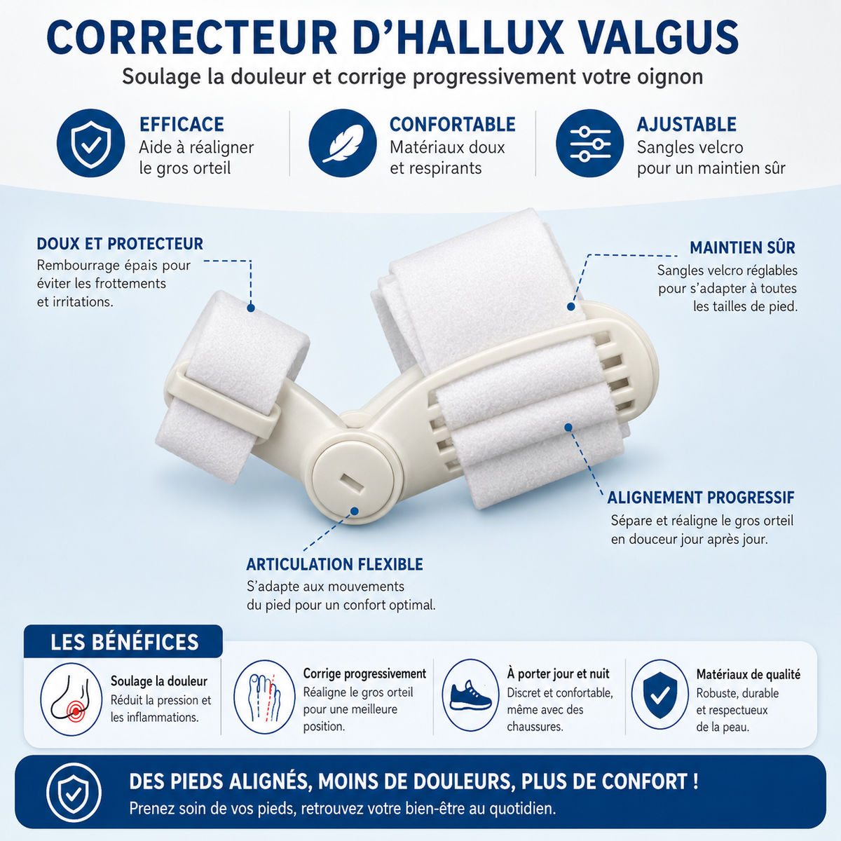 Correcteur Oignon Pied Réglable