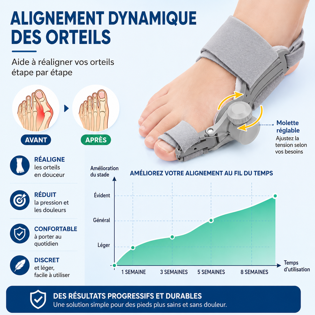 Orthèse Gros Orteil Ajustable