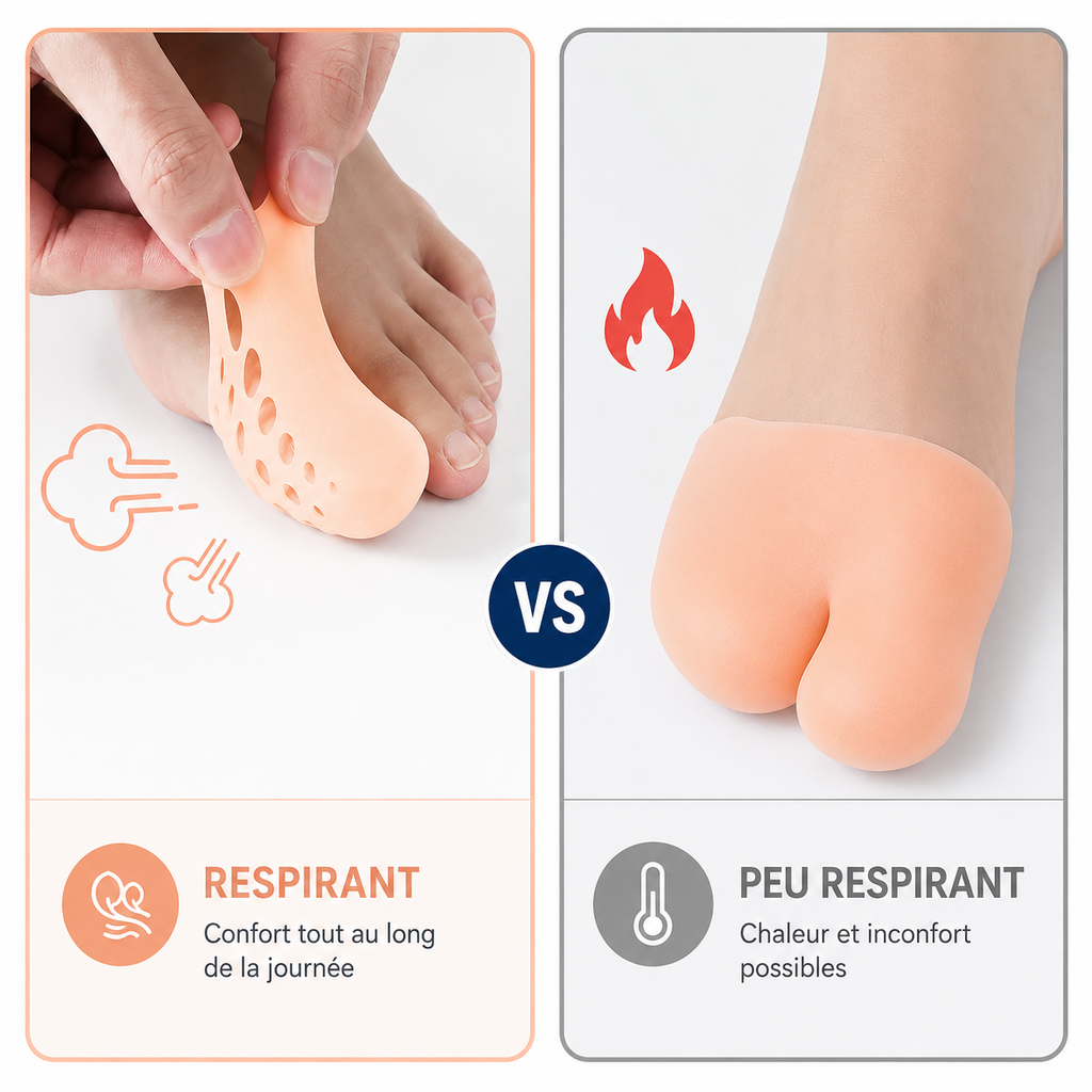 Protection Orteils Silicone Respirante