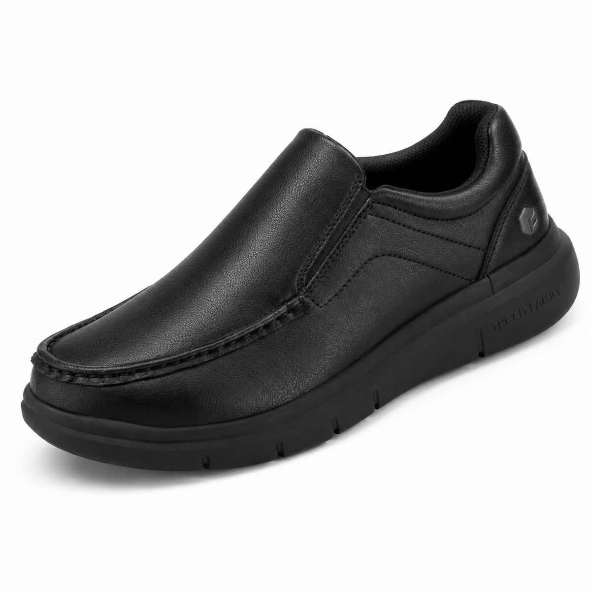 Chaussures Orthopédiques Noires Faciles à Enfiler Confort Quotidien