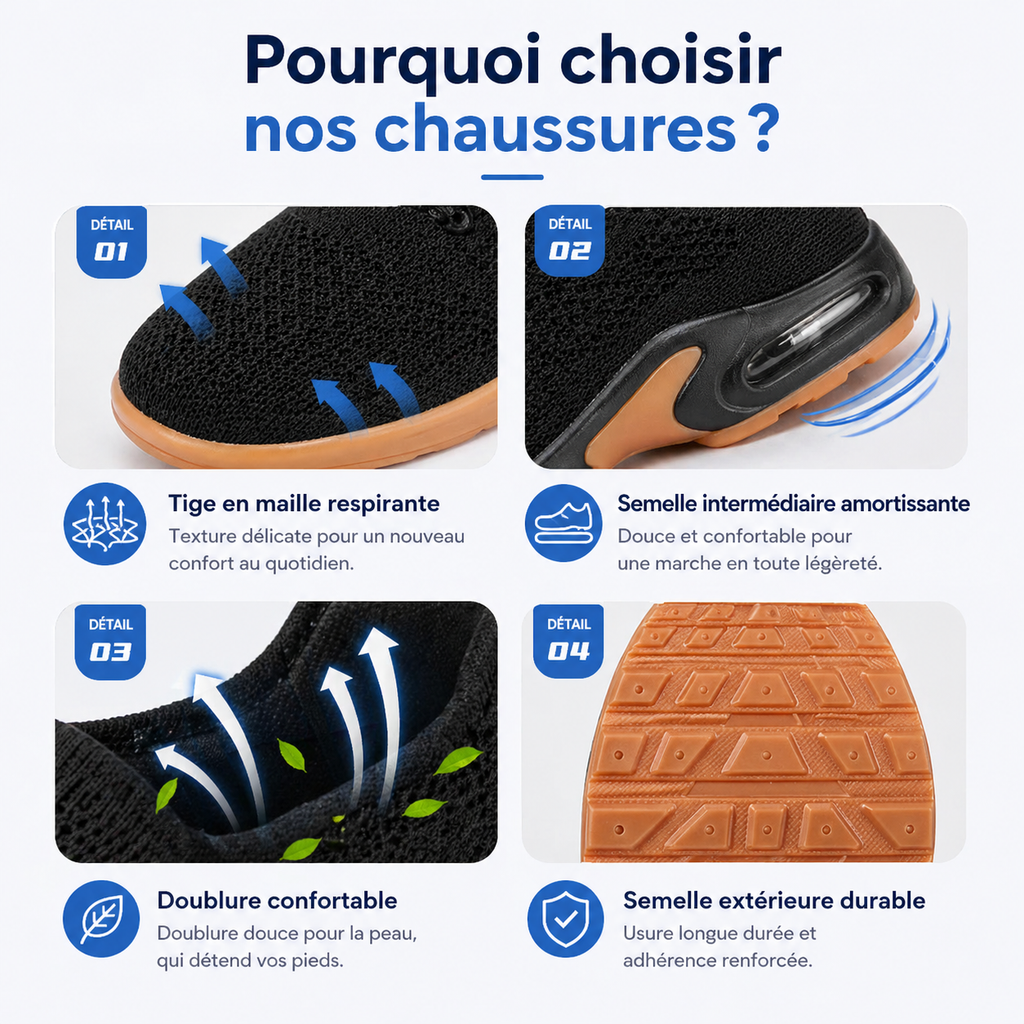 Chaussures Orthopédiques Sport Respirantes