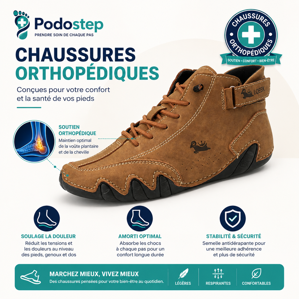 Chaussures Orthopédiques Homme Marche