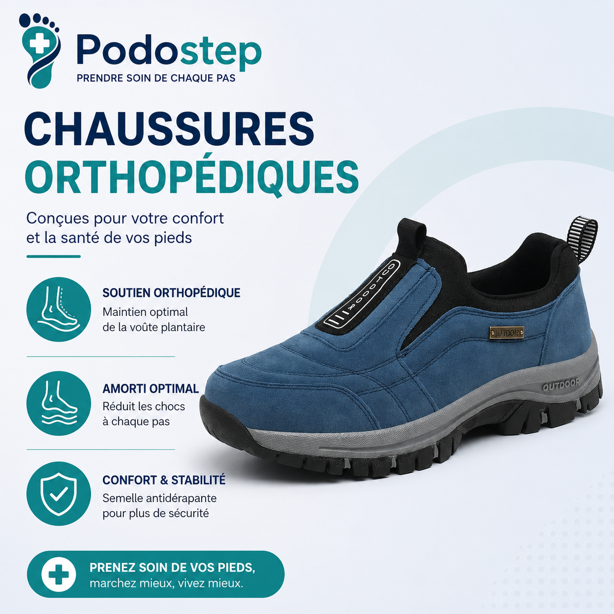 Chaussures Orthopédiques Homme Extérieur