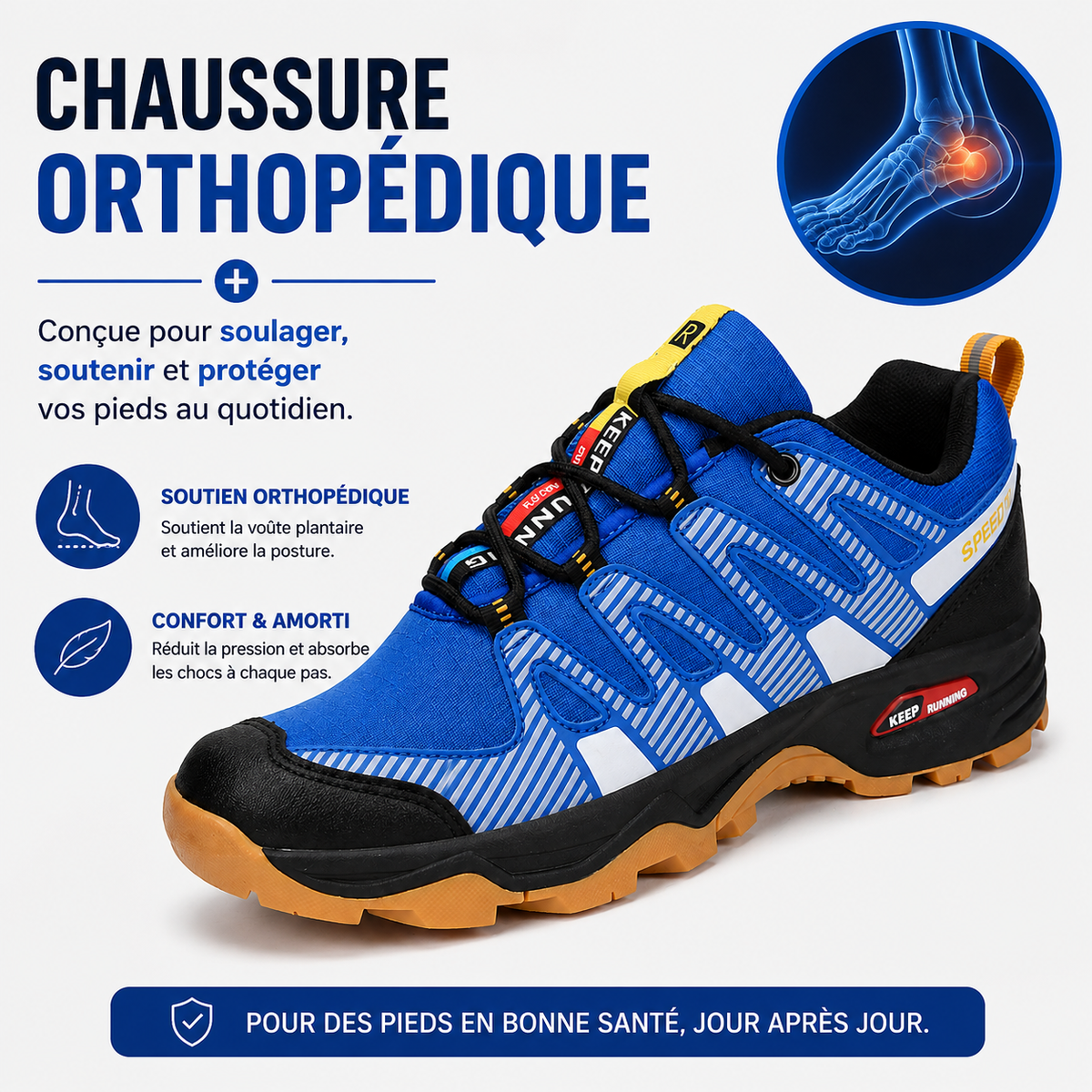 Chaussures Orthopédiques Homme Randonnée