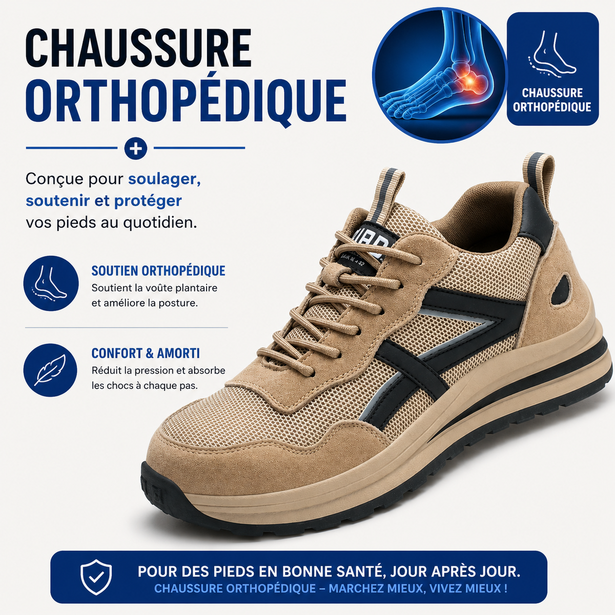 Chaussures Orthopédiques Homme Légères