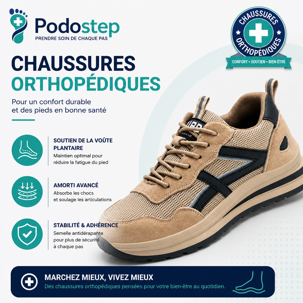 Chaussures Orthopédiques Homme Légères