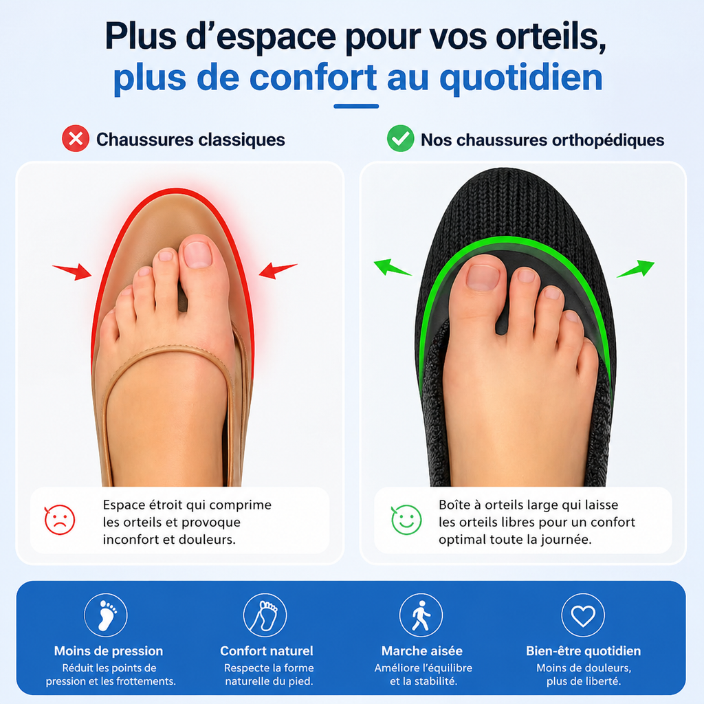 Chaussures Orthopédiques Élégantes Femme