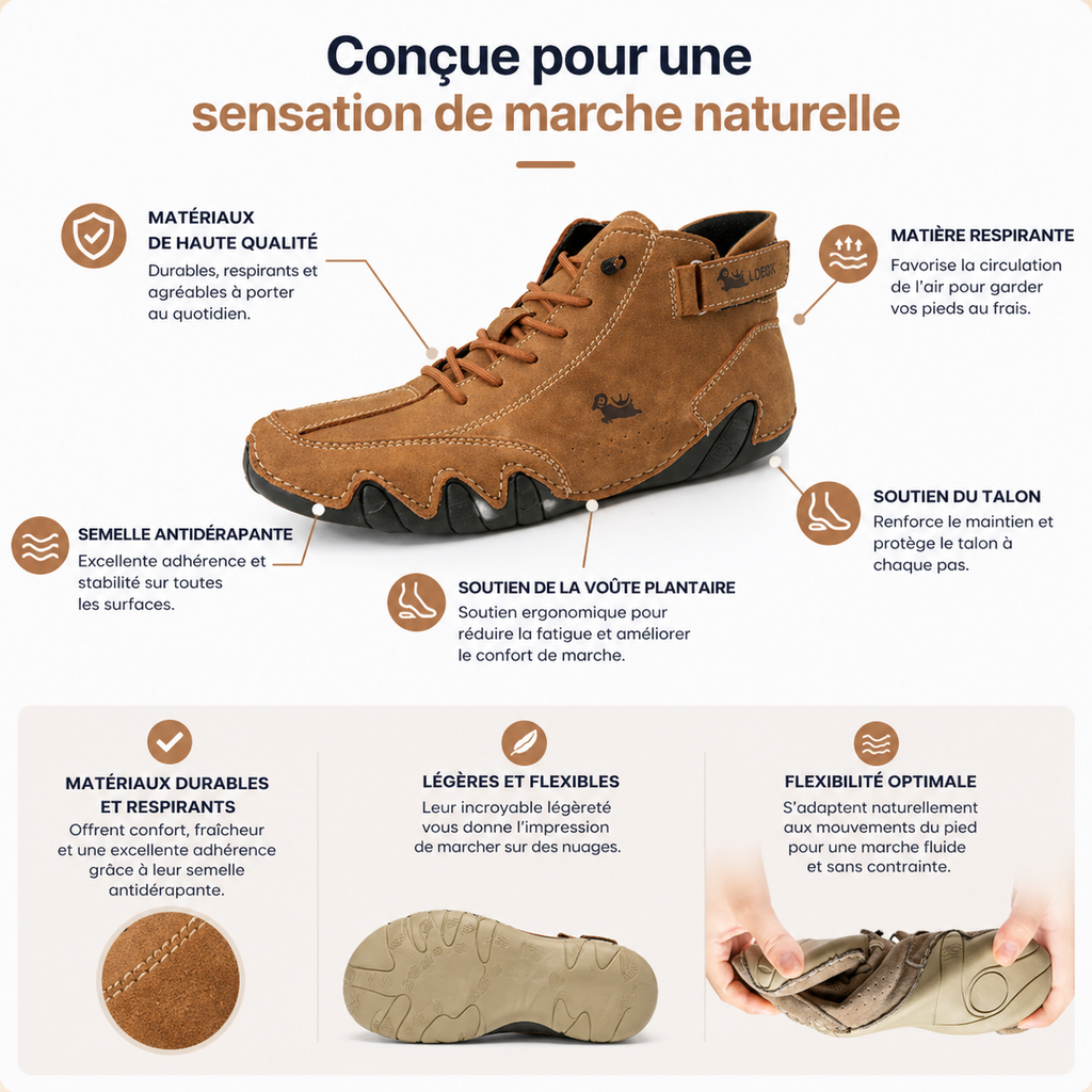 Chaussures Orthopédiques Homme Marche