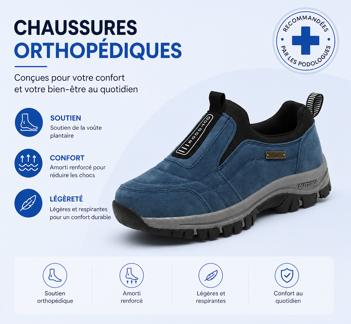 Chaussures Orthopédiques Homme Extérieur