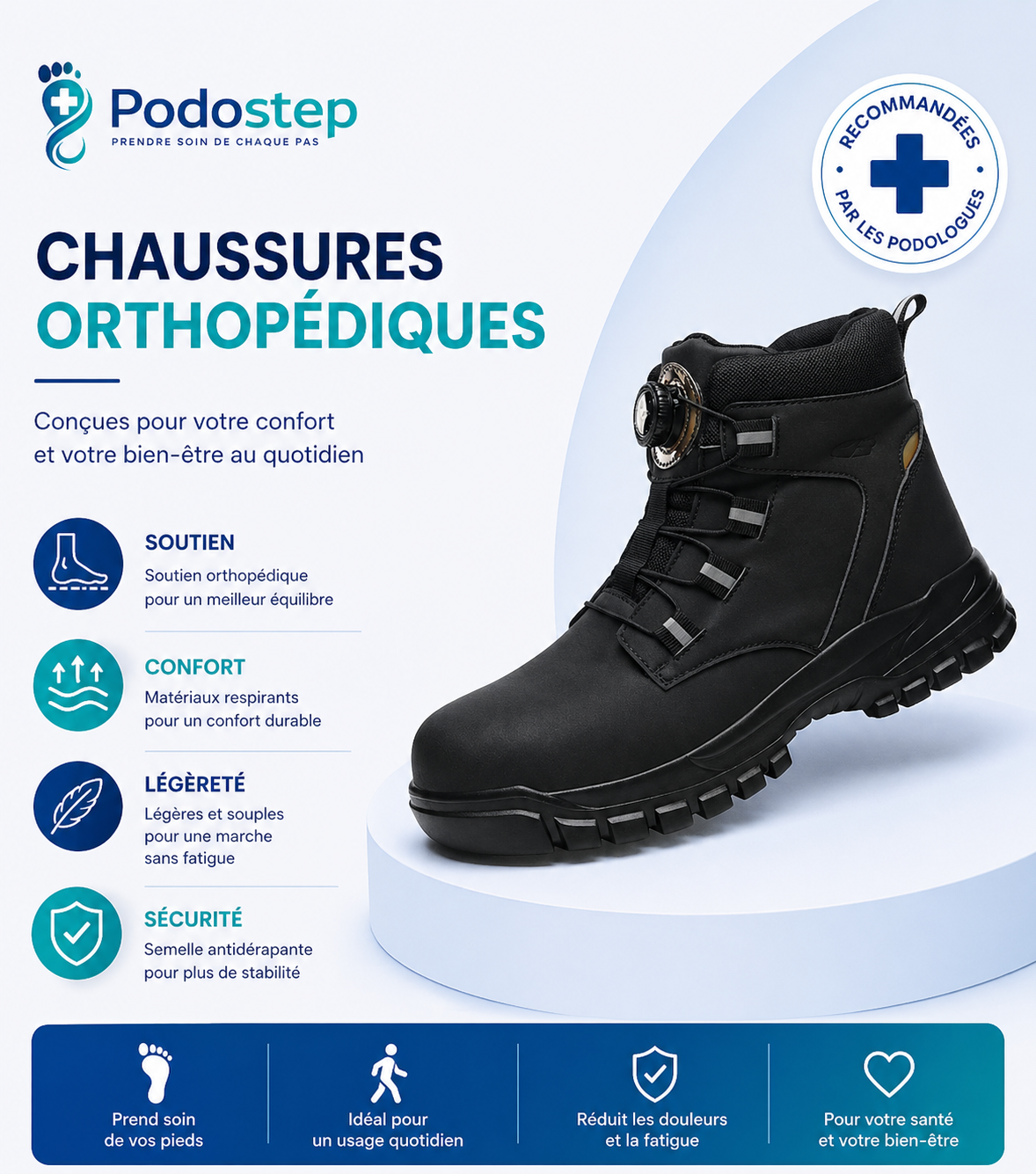 Chaussure de Sécurité Orthopédique