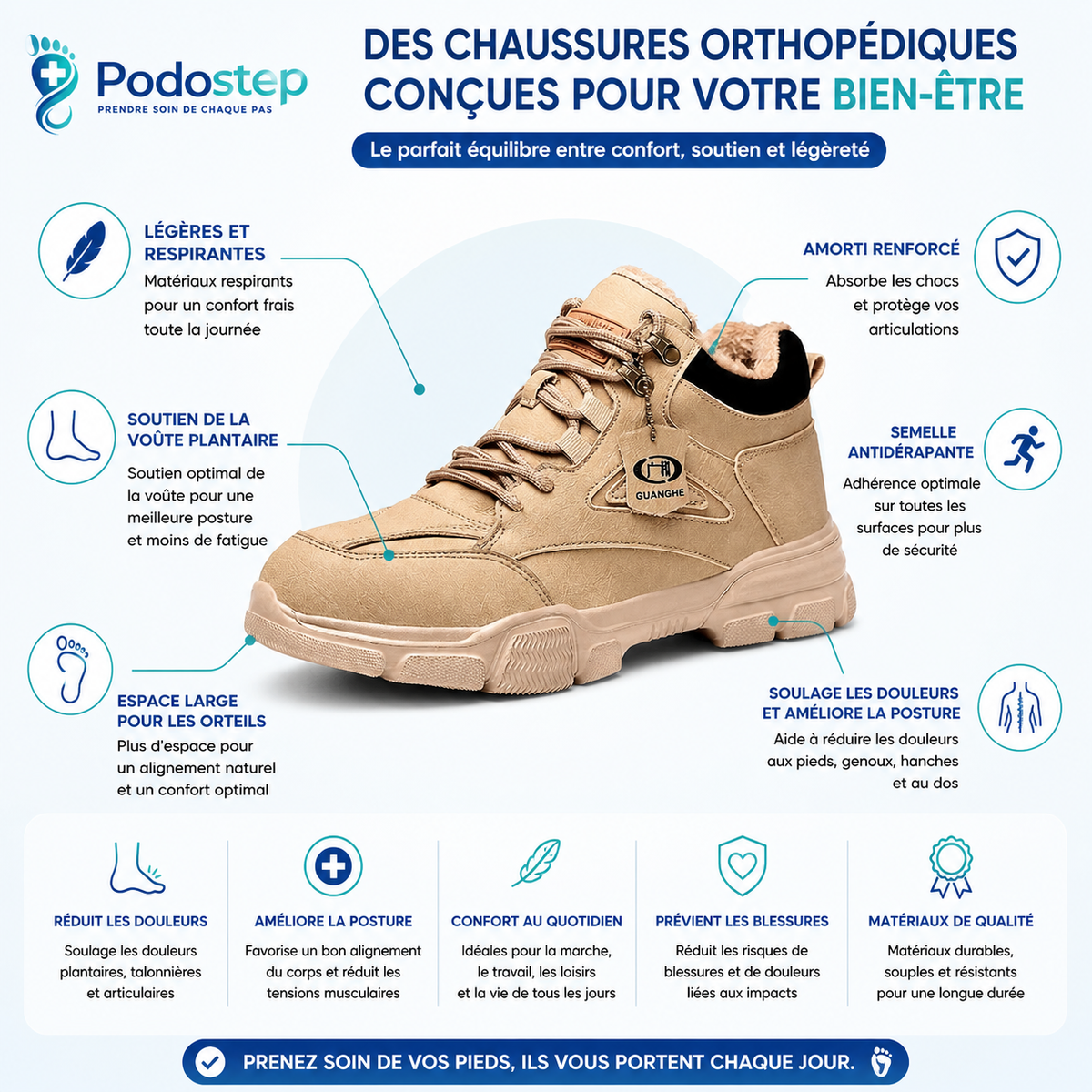 Chaussures Orthopédiques Montantes Hiver