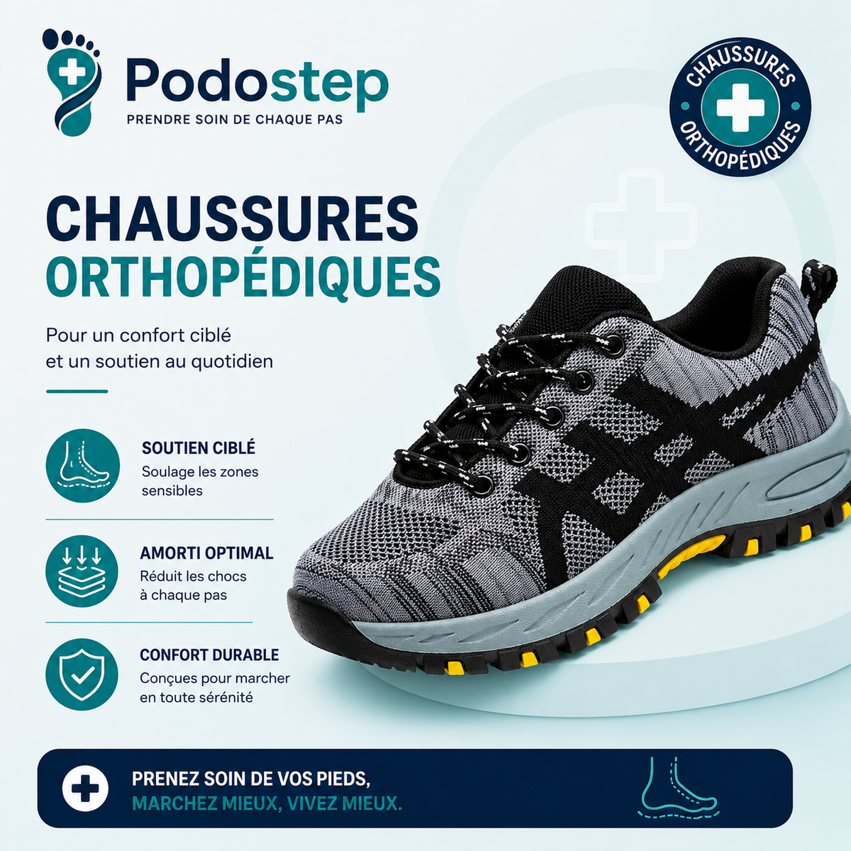 Chaussures Orthopédiques Sport Homme