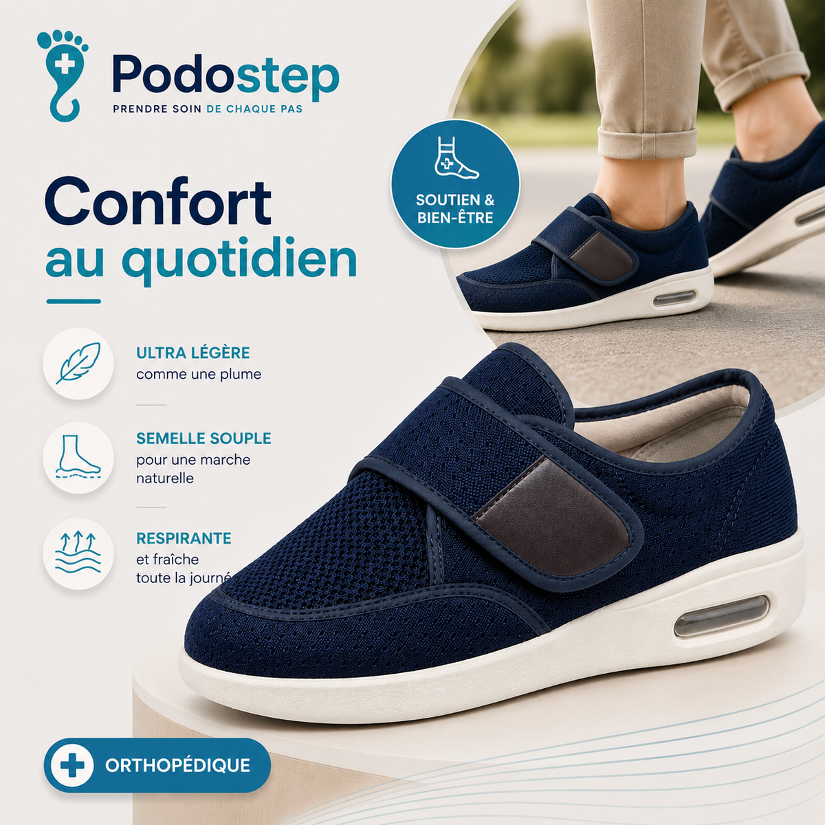 Chaussures Orthopédiques Confort Pied Sensible