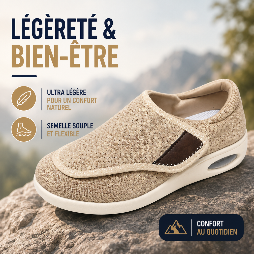 Chaussures Orthopédiques Pied Sensible Faciles à Enfiler