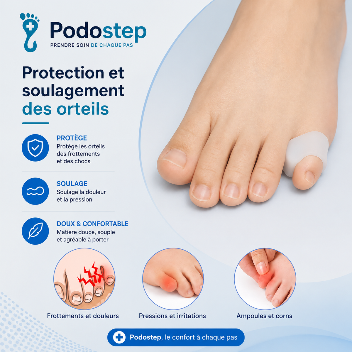 Protecteur hallux valgus silicone