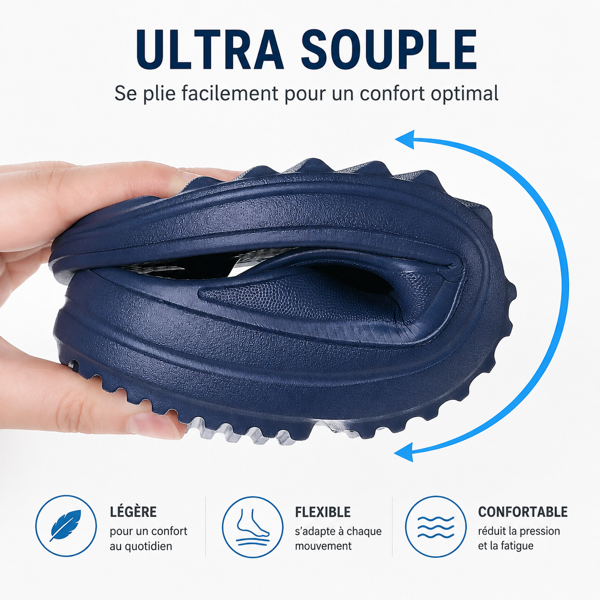 Claquettes Orthopédiques Confort Amorti Pieds Sensibles
