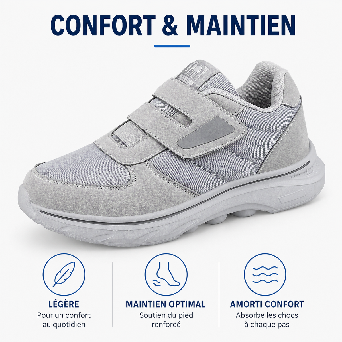Chaussures Orthopédiques Scratch Confort Pieds Sensibles