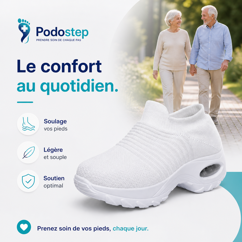 Chaussures Orthopédiques Sans Lacets Confort Respirant