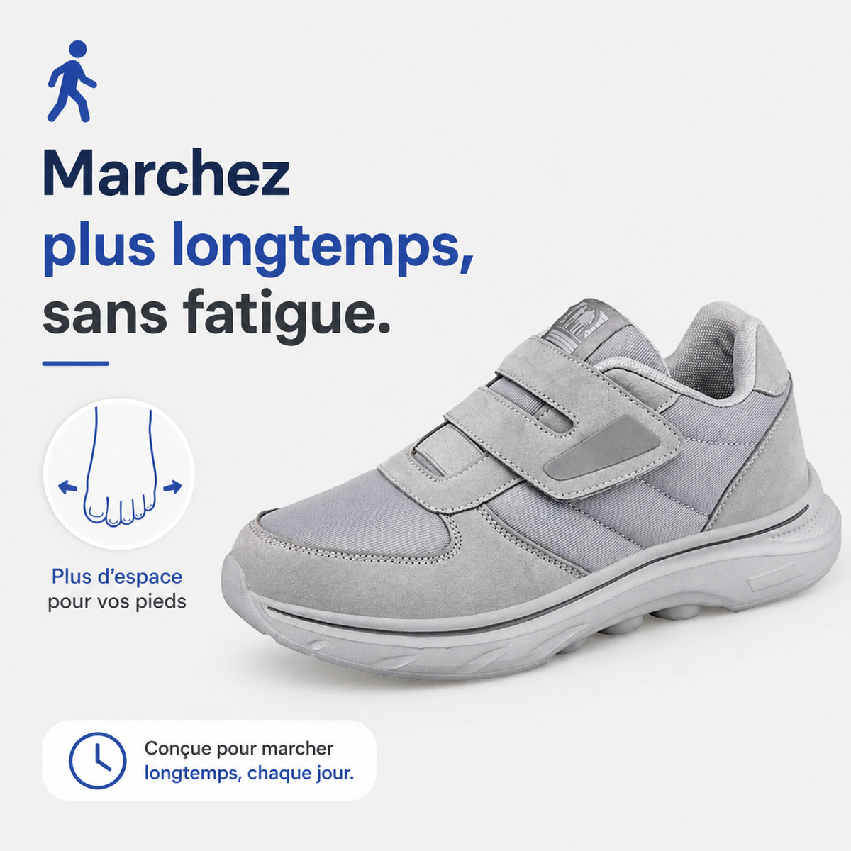 Chaussures Orthopédiques Scratch Confort Pieds Sensibles