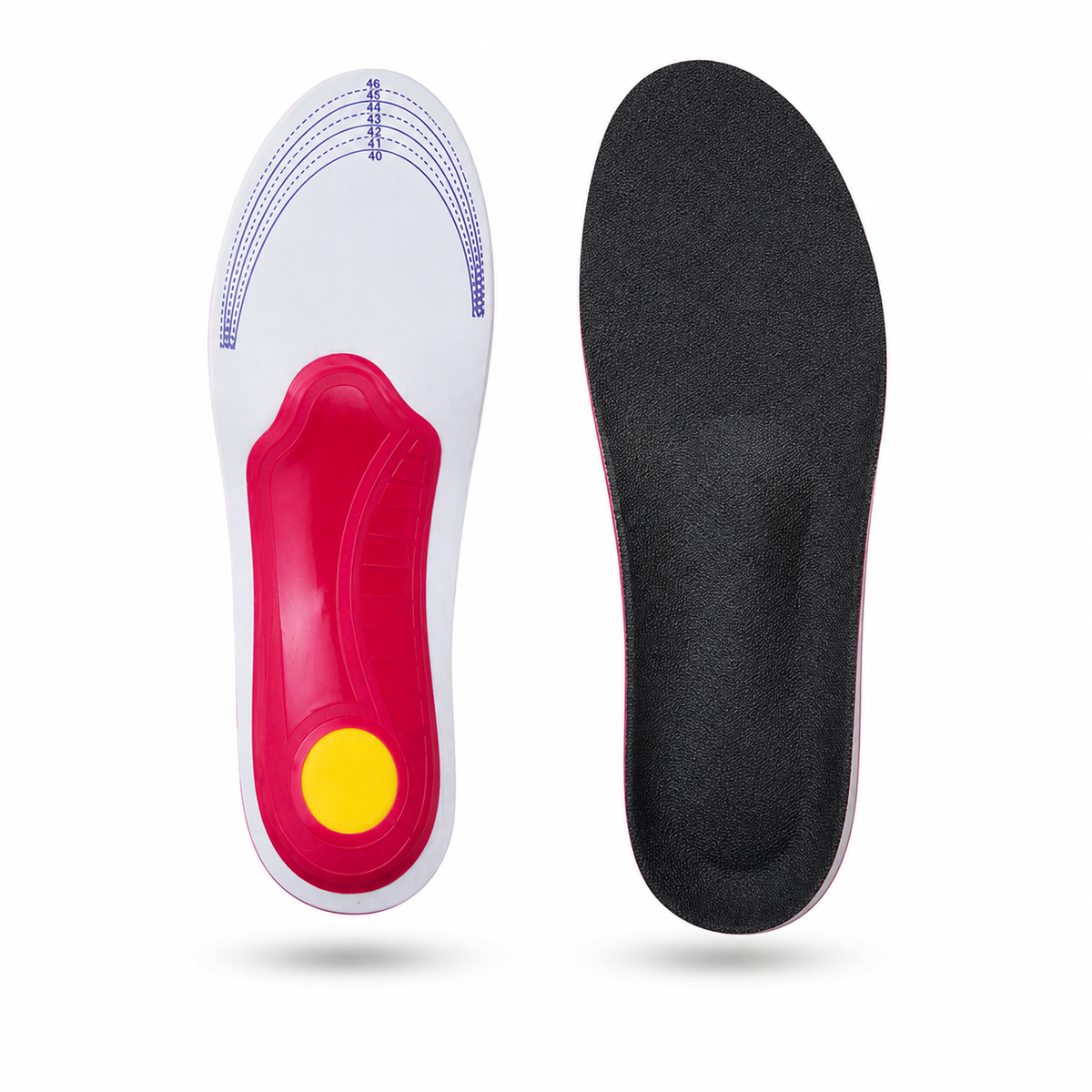 Semelles Orthopédiques Gel Confort et Soutien Voûte Plantaire