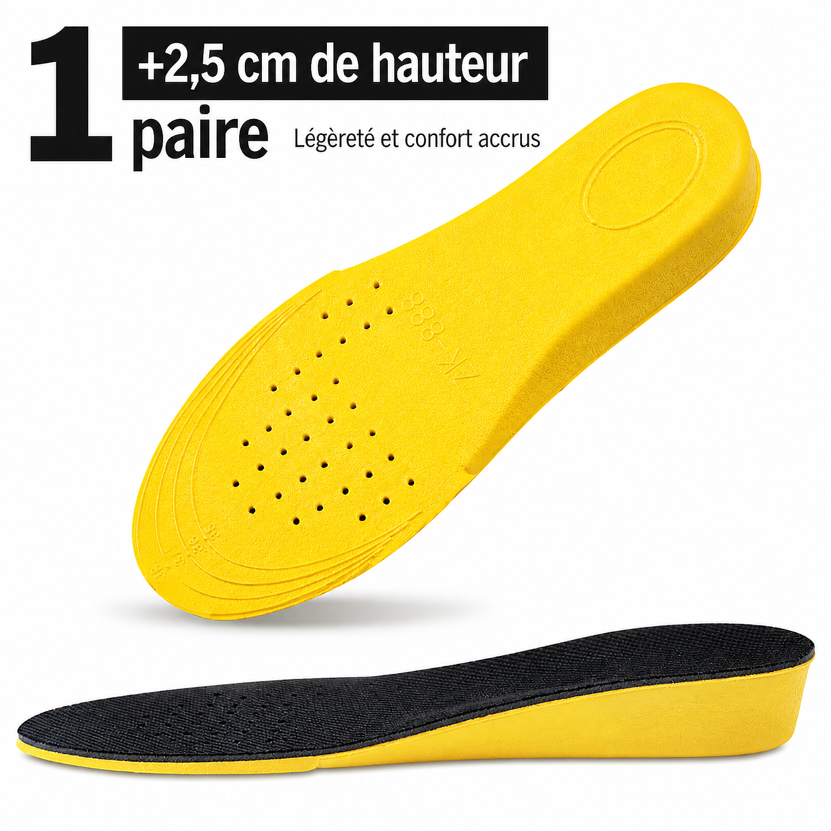 Semelles confort soutien voûte plantaire amortissantes