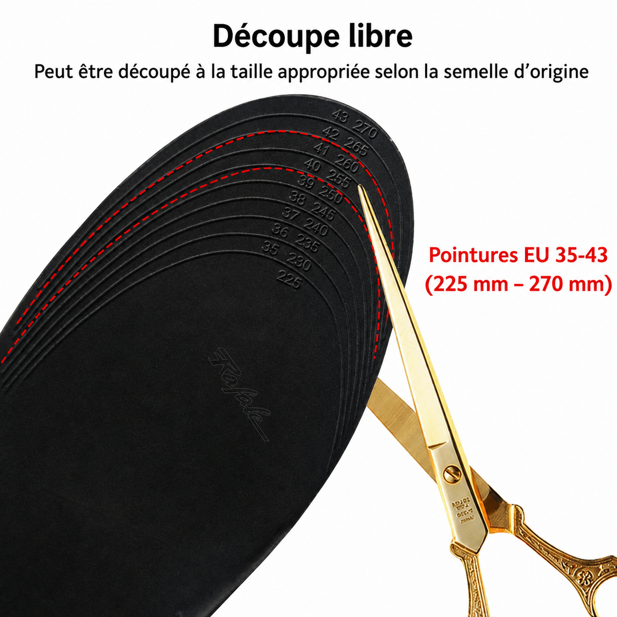 Semelles rehausseur hauteur réglable confort invisible