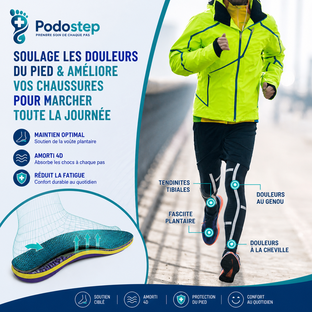 Semelles Orthopédiques Soutien Voûte Plantaire et Confort