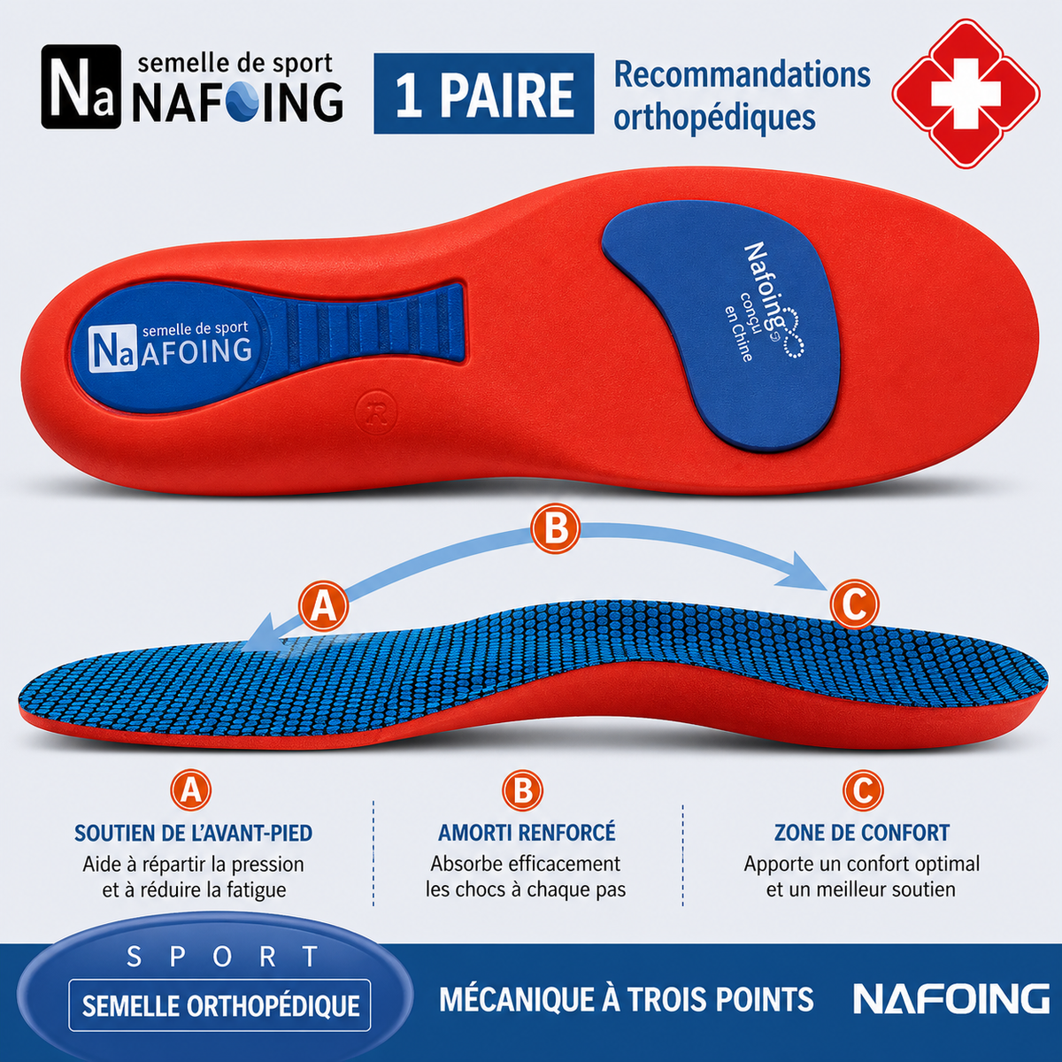 Semelles Orthopédiques Sport Stabilisation
