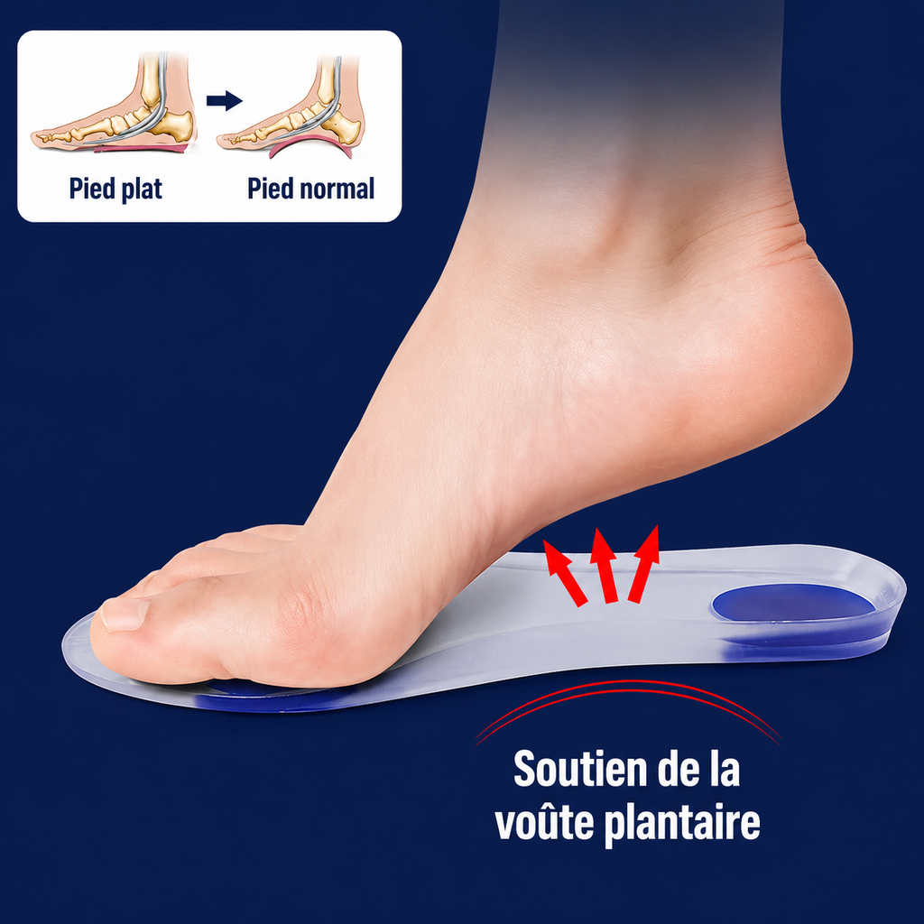 Semelles Orthopédiques Gel Anti-Douleur