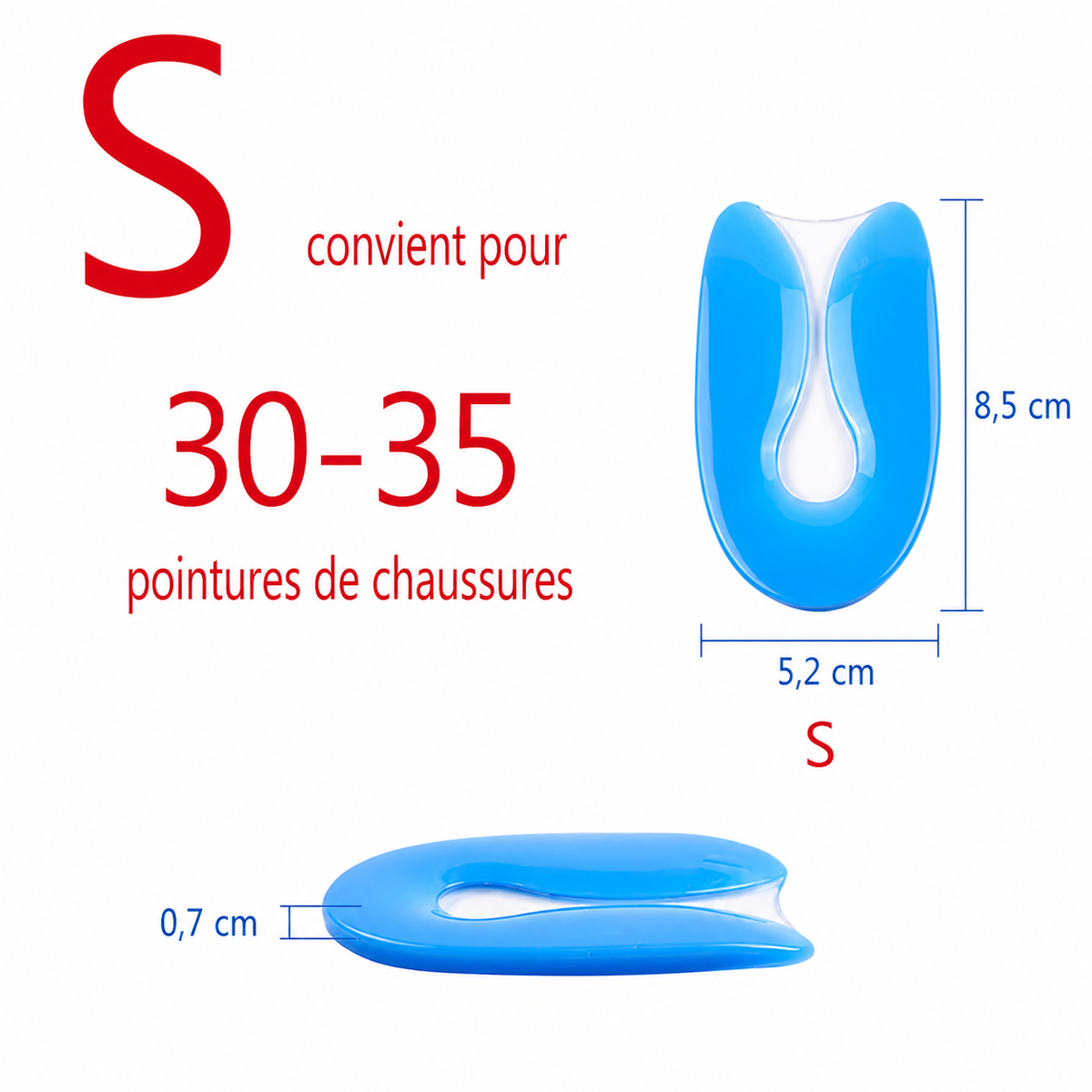Talonnette en Gel pour Épine Calcanéenne