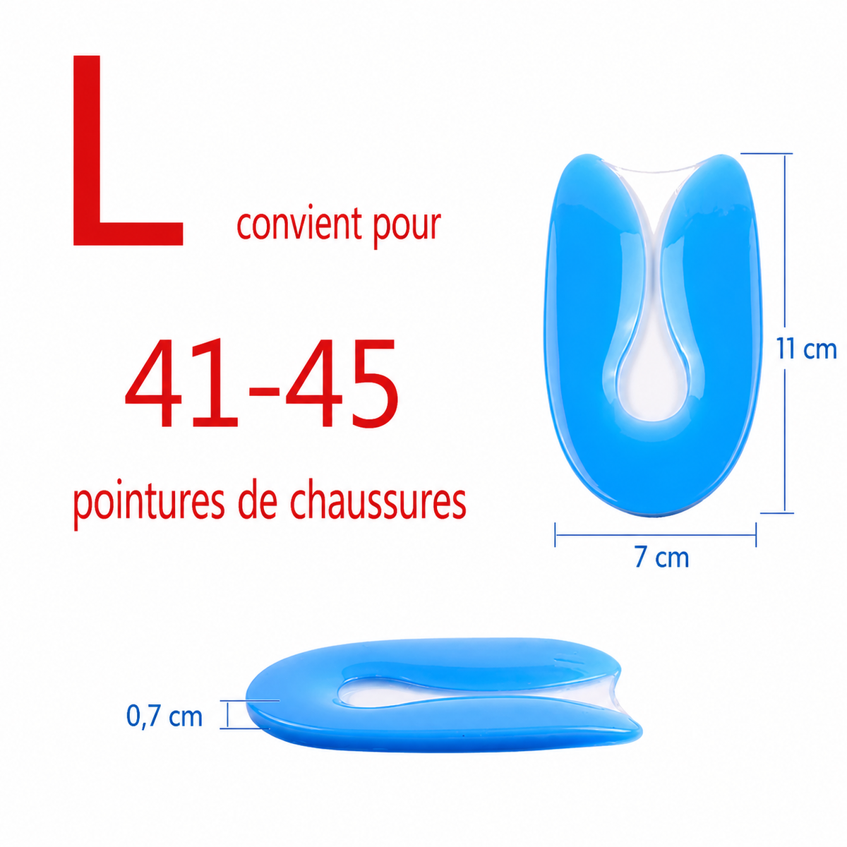 Talonnette en Gel pour Épine Calcanéenne