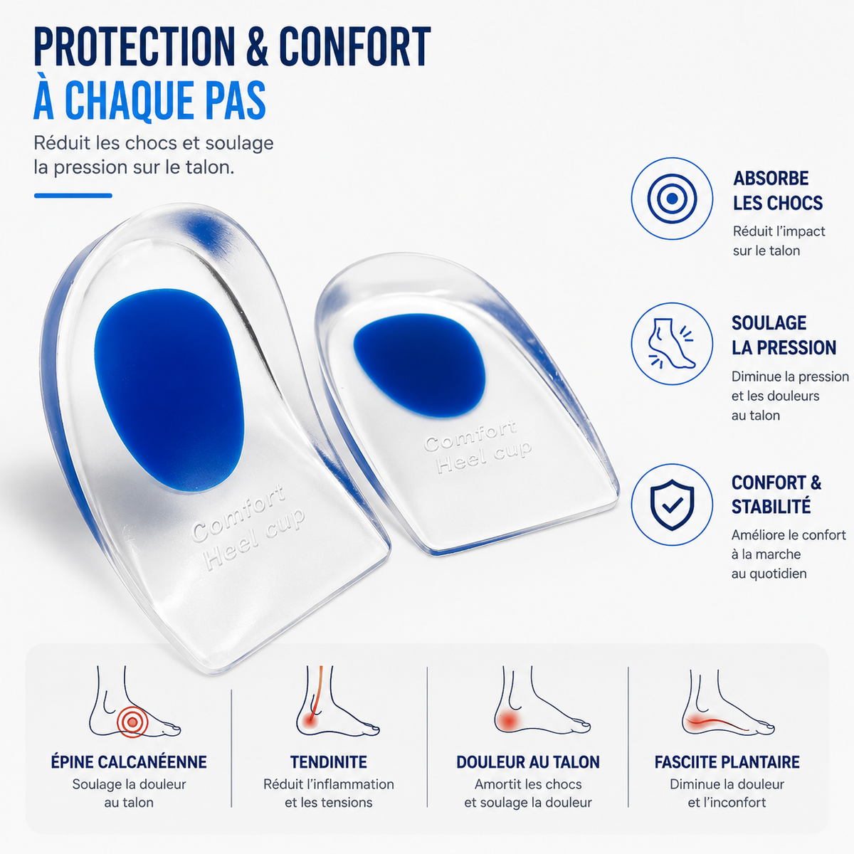 Talonnette en Silicone Orthopédique