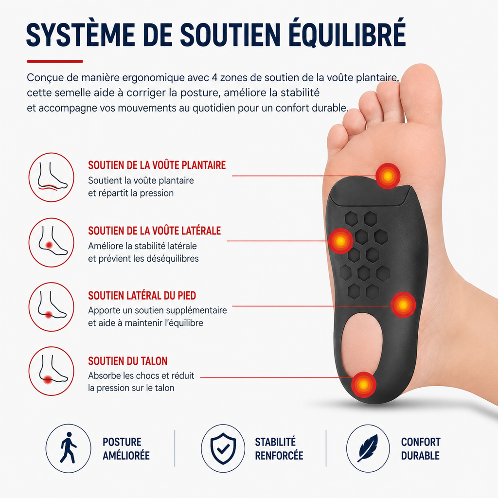 Talonnettes orthopédiques en silicone