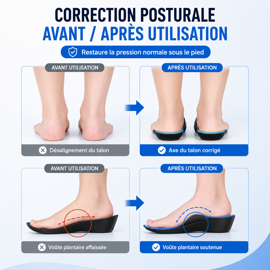 Talonnettes orthopédiques en silicone