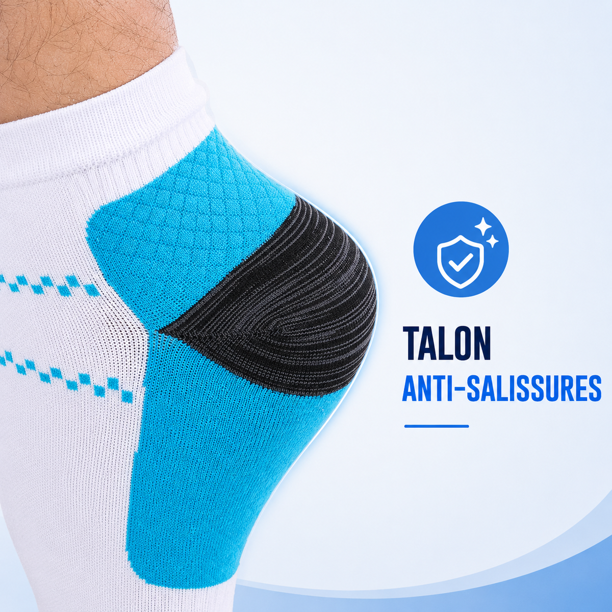 Chaussettes de compression maintien ciblé