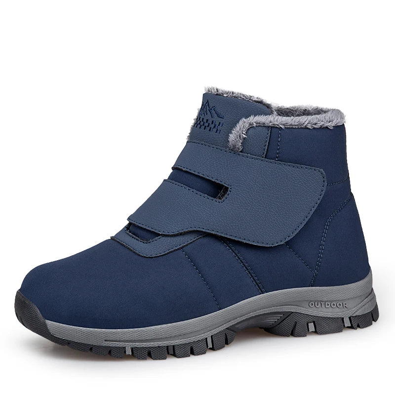 Bottines d'Hiver Homme Fourrées Ajustables